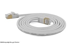 „Wantec“ jungiamasis kabelis SSTP CAT7 Ste. CAT6a d=4mm 0.25m pilkas