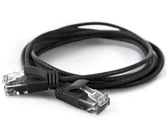 Wantec Wantec kaklaraiščiai Patch kabeliu CAT6A (rand 2.8mm) UTP juodas 0,50m (7312)