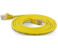 Wantec Patchkabel SSTP CAT7 Ste. CAT6a d=4mm 0,50m gelb