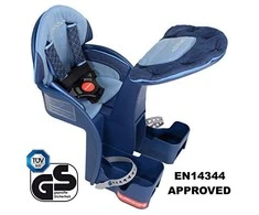 WeeRide Safe Front Deluxe Denim dviračio kėdutė