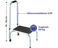 Maximex platforma su reguliuojama SECURA rankena, maks. 150 kg