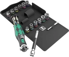 Įrankių komplektas Wera 8009 Zyklop Pocket Set 4; 3/8''-1/4''; 27 vnt.