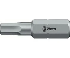 Antgalių Wera standart, Hex-Plus 4.0 x 25mm, 5.0 x 25mm. 6,0 x 25 mm, 840/1 Z, lizdinė plokštelė
