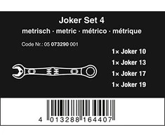 Terkšlinių veržliarakčių rinkinys WERA Joker SW-10-13-17-19