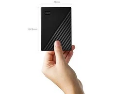 Išorinis kietasis diskas HDD Western Digital My Passport (1TB, USB 3.2) Juodas