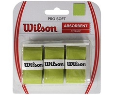 Apvija Lauko Teniso Raketei Wilson Pro Soft Absorbent Overgrip Žalia 3 vnt