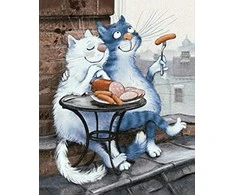 Wizardi Deimantinis paveikslas On the Roof WD264 40*50 cm