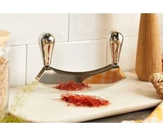 WMF dviejų ašmenų pjaustymo peilis 18 cm pjautuvo forma