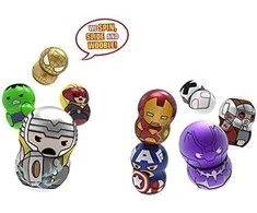 Tm Toys Marvel Wooblies - kolektorius Box + 4 skaičiai (WBM006)