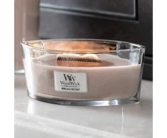 WoodWick Aromatinė žvakė (Vanilla &amp; Sea Salt), 453,6 g