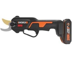 WORX 20V 25 mm akumuliatorinės bešepetėlinės genėjimo žirklės - su akumuliatoriumi ir įkrovikliu (WG330E)