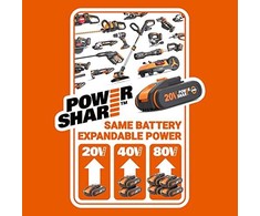 WORX Akumuliatorinis gręžtuvas WX108 20V 2x2.0Ah