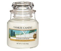 Yankee Candle Clean Cotton Scented Candle unisex, 104 g