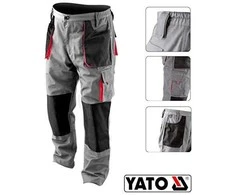 Kelnės Yato YT-80289; XXL; pilkos