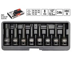 YATO TORX SPŪGINIAI veržliarakčiai 8 vnt. 1065