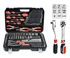 YATO Rinkinys NARZĘDZI 129 vnt. 1/2" / 3/8" / 1/4" XXL 38881