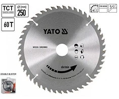 YATO WIDI diskinis pjūklas 250x30 mm 60 dantukų 6072