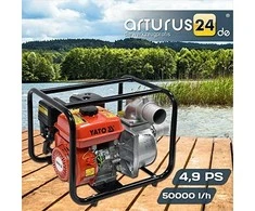 YATO benzininis vandens siurblys 3" 5,9HP 60m3/h 85402