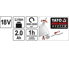 Daugiafunkcinis įrankis Yato YT-82818; 18 V; 1x2,0 Ah akum.