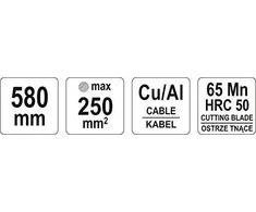 YATO kabelių žirklės 580 mm 18611