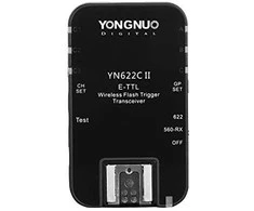 Dviejų Canon skirtų Yongnuo YN622C II blykstės paleidiklių rinkinys
