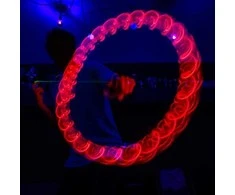 Yoyo "Spinstar"skaidrus su raudonu ornamentu (led šviečiantis iš abiejų pusių), 8+