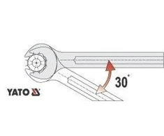 Kombinuotų veržliarakčių komplektas Yato YT-0363; 8-32 mm; 17 vnt.