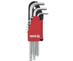 Yato Toya Sa Poland Šešiakampių šarnyrinių raktų komplektas | 1.5-10 mm | 9 vnt. (YT-0506)