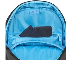 Kuprinė RivaCase Notebook kuprinė 13,3 "-14" RivaCase III PRIEDAS Alpendorf 7523, juoda, su ekologiška, neperšlampama perdirbta medžiaga (rPET)