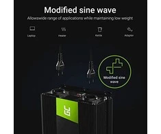 Green Cell Žalias Cell Inverteris 12V/220V 3000W/6000W Modifikuota sinusinė išėjimo įtampa Žalias Cell