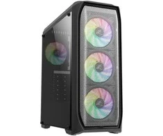 Zalman N5 MF ATX, RGB ventiliatorius x4, tinklelio plokštė