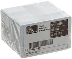 Zebra baltos PVC kortelės 500 vnt