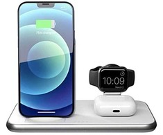 Zens Aliuminio 4w1 Stand Wireless Charger balta