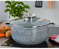 Marmurinis puodas su dangteliu Zilner ZL 7074 6,8L indukcijai 28 cm