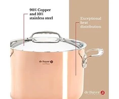 De Buyer Deep puodas, 7.5 l, Prima Matera