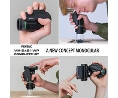 Pentax monoklis VM 6x21 WP pilnas komplektas