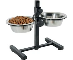 Zolux 2 dubenėlių rinkinys 16 cm 0,7 l + reguliuojamas stovas