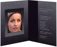 Nuotraukų rėmelis 1x100 Daiber Folders Passport Photo juoda/sidabrinė 31x42 mm