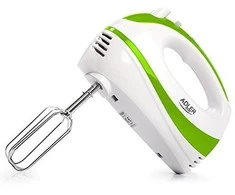 Plakiklis Adler | Mixer | AD 4205 g | Hand Mixer | 300 W | Greičių skaičius 5 | Turbo mode | Baltas/Žalias