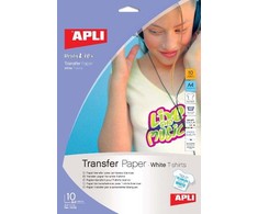 Apli Transfer Paper for Baltas T-Shirts A4 Ref 4128 [10 Sheets]