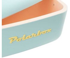 POLARBOX Sky mėlynas – Geltona Classic retro šaltkrepšis, 12L