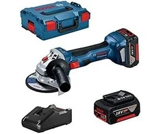 Bosch Akumuliatorinis kampinis šlifuoklis GWS 18V-7, 2x4.0Ah, GAL 18V-40