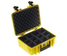 B&amp;W Outdoor Cases Type 4000 Żółta su segregatorem