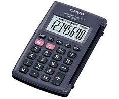 Casio Kalkulator HL 820LV BK, juoda, kieszonkowy, 8 miejsc