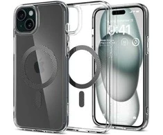 Dėklas Spigen Ultra Hybrid MagSafe, anglies pluoštas – iPhone 15 Plus