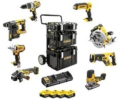 Įrankių rinkinys DeWalt DCK856P4 (DCD996+DCF894+DCH273+DCG405+DCS367+DCS335+DCS570+DCL050); 18 V; 4x5,0 Ah akum.