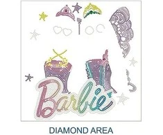 Diamond Dotz DIAMOND DOTS kūrybinis rinkinys piešimas deimantais Barbie Fantasy, 2779 deimantai, DBX.093