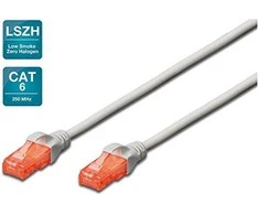 Assmann Electronic DIGITUS CAT 6 U-UTP patch kabelis Cu LSZH AWG 26/7 ilgio 3 m spalvotas pilkas