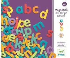 Djeco Magnetukų rinkinys - Magnetinės raidės (83 vnt.) ( DJ03102 )