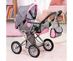 Bayer Design Bayer - Dolls Pram - City Star - Pilkas &amp; Rožinė (13666AA)